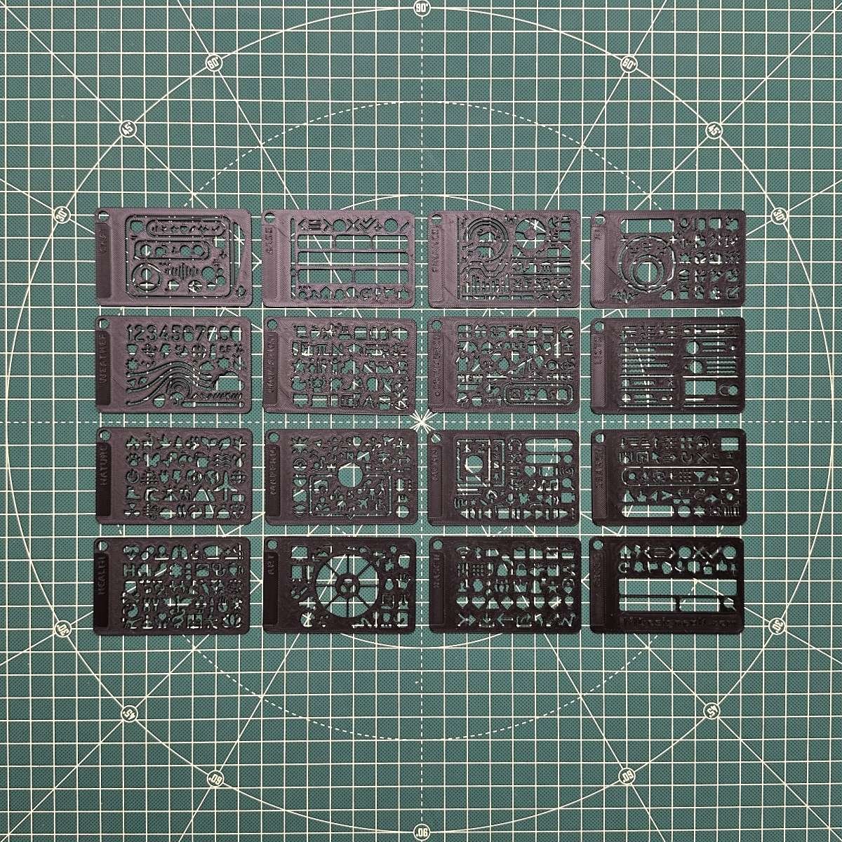 Black, Black, or Black Mobile Stencil Collection