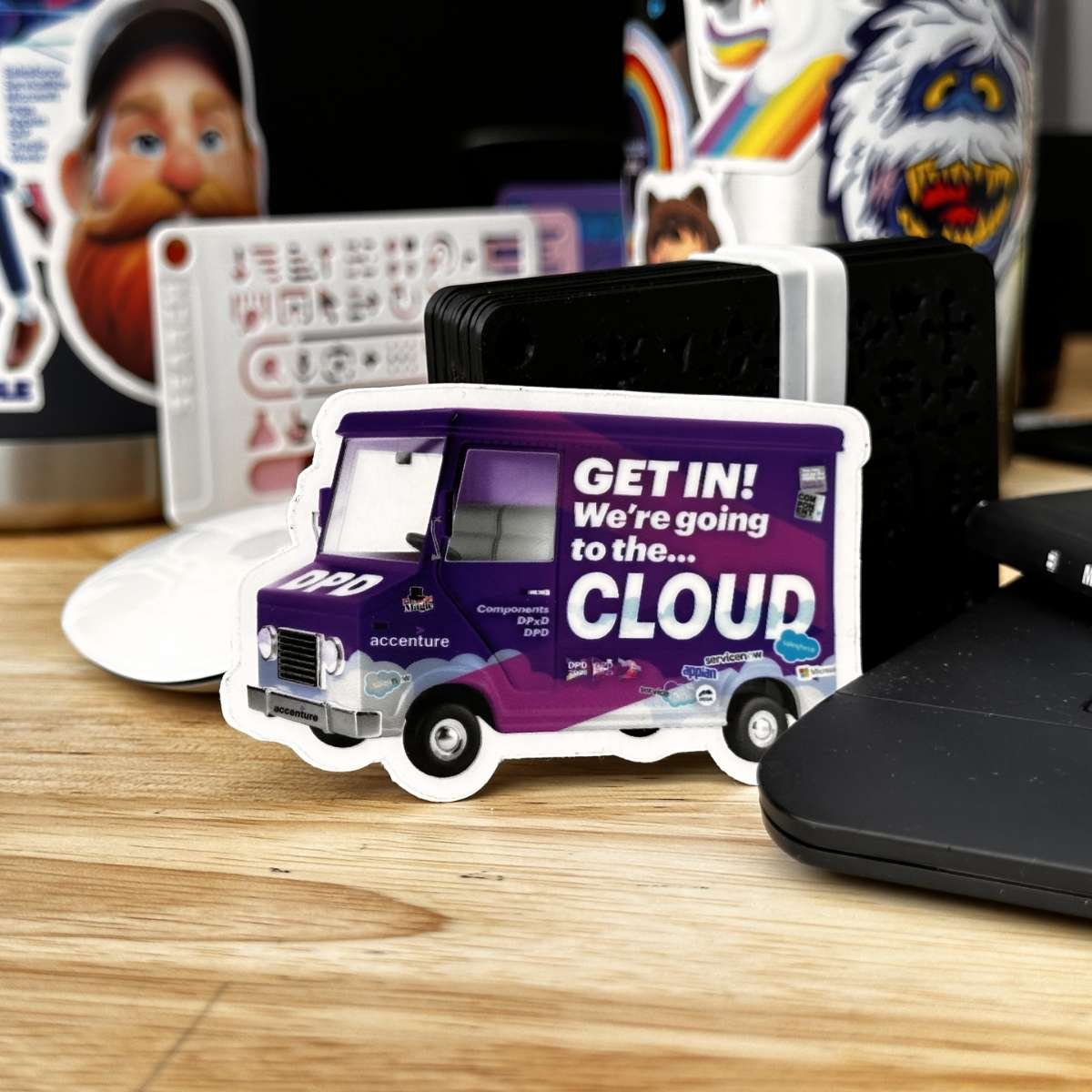Design Van - Get In - Sticker